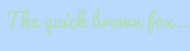 Image with Font Color B1DFBB and Background Color B8DAFF